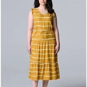 Simply Vera Vera Wang Tiered Midi Dress